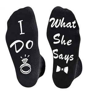 Cotton Couple Ring <strong>Socks</strong> Groom <strong>Bride</strong> Engagement Wedding Gift Mid-tube <strong>Socks</strong> Wholesale - Product Image 3