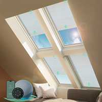 Fenêtres de toit en verre personnalisées en aluminium de qualité supérieure, motorisées électriquement, pour toits inclinés, plats, modernes, carrés, triangulaires ou en dôme