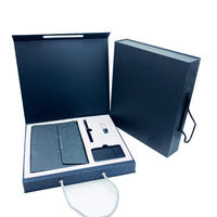 Ensemble de stylos et carnet de luxe A5/A6 de haute qualité avec couverture en PU, fait main, cadeau promotionnel d'entreprise pour insertion de cosmétiques USB ou éponges, idéal pour les cadeaux promotionnels.