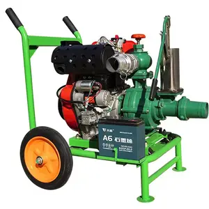 Di động 360 mét khối bơm bơm, tay nhỏ đẩy DIESEL bơm thoát nước