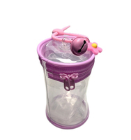 Boîte cylindrique étanche transparente stockage Figure affichage sac anti-poussière fermeture à glissière sac étui de protection pour poupées en peluche