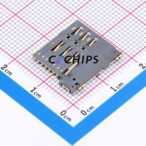 SIM202G-ZYB7AH1.35 SIM Card Connector SMD Connector Self-Return Type Micro SIM Card Card Holder 1.35mm - Product Image 2