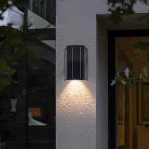 Nouveauté Double tête haut et bas applique murale cour villa porte jardin extérieur lumière 20W extérieur LED applique murale solaire - Product Image 4