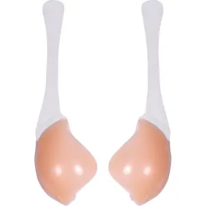 Sexy Push Up Gather Reusable Strapless Adhesive Silicone Bra Invisible Nipple Cover