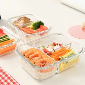 Four à micro-ondes <span class=keywords><strong>hermétique</strong></span> utilisation sûre cuisine boîte à déjeuner étanche joint <span class=keywords><strong>sous</strong></span> <span class=keywords><strong>vide</strong></span> verre conteneurs de stockage des aliments pour l'organisation de la cuisine - Product Image 3