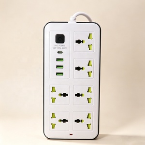 Presa Multipla 10-in-1 Diretta dalla Fabbrica, 6 Prese di Corrente con <span class=keywords><strong>USB</strong></span> e Cavo di Alimentazione da 2M - Product Image 1