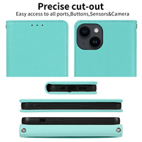 Étui de téléphone portable en cuir PU écologique antichoc gaufré S23 Ultra avec porte-cartes, design de luxe, étui à rabat pour téléphone portable 6