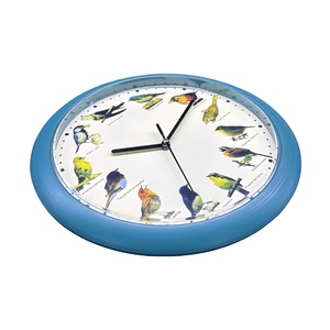 30Cm Chim Ca Hát Âm Nhạc Khuyến Mãi Giá Rẻ Nhựa Vòng Đồng Hồ Treo Tường Chim Âm Thanh Đồng Hồ Treo Tường Với Bài Hát của Chim - Product Image 6