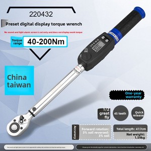 Khai thác hoán đổi cho nhau kỹ thuật số mô-men xoắn cờ lê đảo ngược Ratchet đầu Fastener QC có thể điều chỉnh Metric đảo ngược chất lượng hợp kim - Product Image 5
