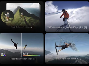 Caméra sportive Action Five Pro, écran tactile, longue durée de vie de la batterie, étanche 20m, grand angle 155°, capteur CMOS, WiFi, MicroSD 64 Go - Product Image 5