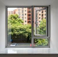 Fenêtres et portes à cadre ultra-fin en alliage d'aluminium, design simple, vitrage moderne, ultra-étroit