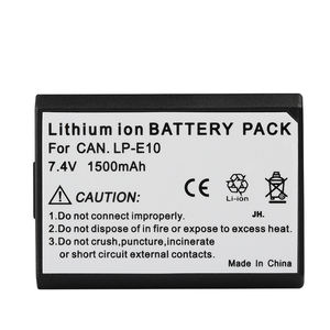 Batteries LP-E10 pour <span class=keywords><strong>Canon</strong></span> EOS Rebel T7 T6 T5 T3 Kiss X50 X70 EOS 1100D <span class=keywords><strong>1200D</strong></span> 1300D 2000D <span class=keywords><strong>Batterie</strong></span> pour appareil photo numérique - Product Image 2