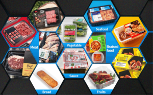 <span class=keywords><strong>Machine</strong></span> d'emballage <span class=keywords><strong>sous</strong></span> <span class=keywords><strong>vide</strong></span> rotative automatique Hualian HVT-450R pour aliments, poulet, écrevisses - Product Image 3