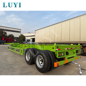Luyi <span class=keywords><strong>2025</strong></span> Sản phẩm mới 2-trục xương phẳng bán Trailer vận chuyển hai 20-FT hoặc một <span class=keywords><strong>container</strong></span> 40-FT tải 60 tấn - Product Image 4