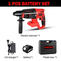 Perceuse à percussion rotative sans fil ONEVAN 2000W 10600IPM sans balais 588VF rechargeable 220V 26MM diamètre de perçage maximal pour batterie