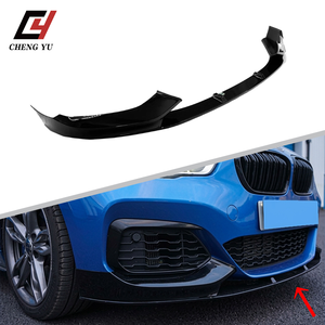 Spoiler Anteriore Stile M-Performance per <span class=keywords><strong>BMW</strong></span> Serie 1 <span class=keywords><strong>F20</strong></span> LCI 2015-2019 M-Sport, Nero Lucido Effetto Carbonio, Accessori Carrozzeria in ABS - Product Image 4