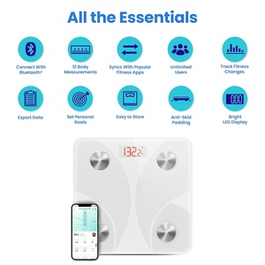 Báscula Inteligente Digital Electrónica de Alta Precisión con Pantalla LCD para Peso, IMC y Grasa Corporal, Personalizable, con 3 Años de Garantía - Product Image 2
