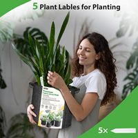 Sfee 5 pak pot taman tugas berat 7-galon kain non-tenun aerasi yang dipertebal untuk kentang bunga buah termasuk 5 Hitam