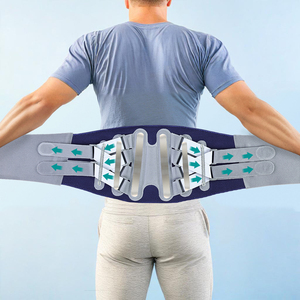 Supporto per cintura lombare medicale per sport regolabile 8 soggiorni in vita compressione 3D a maglia per supporto per la schiena per alleviare il dolore alla schiena - Product Image 2