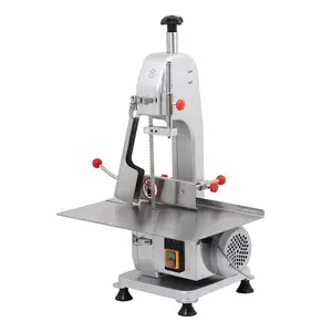 Electric Automatic Kitchen Equipment Butcher Table Top Cow Beef Frozen Meat And Bone Band Cutter Cutting Bone Saw Machine