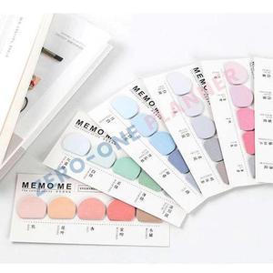 Özel yarı daire renk paleti planlayıcısı kağıt yapışkan not pano memo pad imi sayfa işaretleyici bayrak endeksi seti - Product Image 6