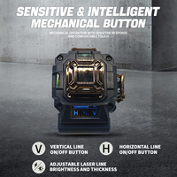 Niveau laser, positionnement précis, faisceau de câblage 4D-16, fixation murale ou suspendue, lumière verte ultra-lumineuse visible en extérieur
