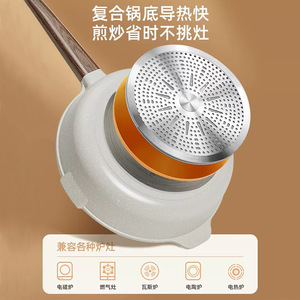 Maifan Stone Nonstick Frying <b>Pan</b> 32Cm Flat Bottom For <b>Induction</b> Gas Stove Household Use - Product Image 3