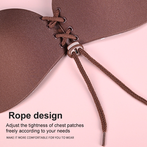 Soutiens-<span class=keywords><strong>gorge</strong></span> push-up à fermeture avant en silicone de style chic tissé respirant sans fil réutilisable Sexy solide Chic adhésif Invisible - Product Image 3