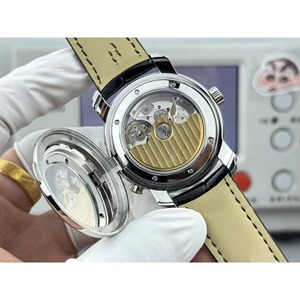 Montre automatique mécanique pour homme en acier inoxydable haut de gamme, style unique, étanche, avec affichage de deux fuseaux horaires - Product Image 4