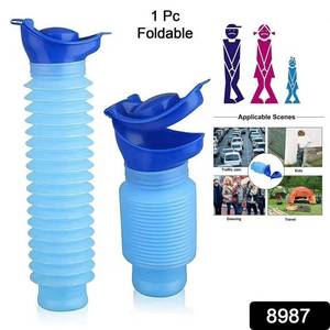 Bouteille de toilette portable rétractable de 750 ml pour adultes, femmes et enfants, pour les voyages en voiture, le camping et les situations d'urgence en extérieur - Product Image 3