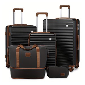 JINYI Ensemble de 3 sacs de voyage en <span class=keywords><strong>polycarbonate</strong></span> film PC Bagage de <span class=keywords><strong>cabine</strong></span> personnalisé avec serrure TSA et <span class=keywords><strong>valise</strong></span> à roulettes - Product Image 1