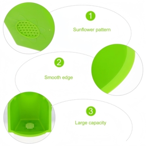 Maceta Vertical de Plástico con Autorriego para Jardín, para Montar <span class=keywords><strong>en</strong></span> la <span class=keywords><strong>Pared</strong></span>, Apilable - Product Image 5