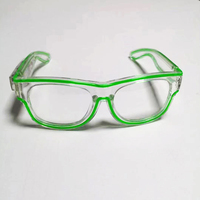 Nouveauté Lunettes de soleil LED rechargeables par USB Lunettes de couleurs lumineuses El Wire haute luminosité pour Noël
