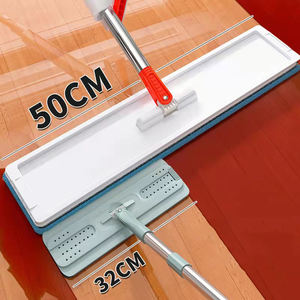 WS434 mocio piatto per allungamento addensato da <span class=keywords><strong>50cm</strong></span> <span class=keywords><strong>Mop</strong></span> per lavaggio a mani libere bagnato e asciutto risparmia sforzo <span class=keywords><strong>Mop</strong></span> rotante a 360 gradi - Product Image 3