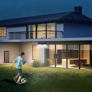 Lumières extérieures solaires avec capteur de mouvement IP65 étanche lumières sans fil de sécurité intelligente pour clôture de terrasse de garage - Product Image 5