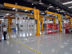 เครนแขนหมุนด้วยมือแบบหมุนได้500กก. 1000กก. 2000กก. รอกเคลื่อนที่พร้อมรอกไฟฟ้า - Product Image 6