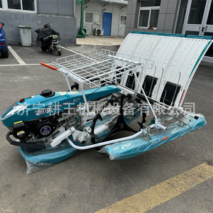 Hand-held <b>Step</b>-type Rice Transplanter 6 Rows Automatic Gasoline Engine Rice Planting <b>Machine</b> For Rice Field - Product Image 1