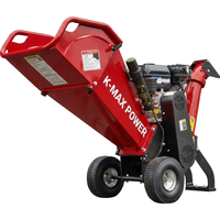 Broyeur de branches d'arbre électrique à tambour, mini, 7HP, quatre temps, haute efficacité, certifié TUV CE