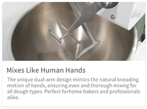 Bánh Mì bột kneader xoắn ốc trộn thương mại bột trộn Thiết bị làm bánh đôi cánh tay bột trộn bánh pizza bột - Product Image 2