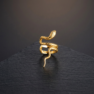 Dainty Gold-Plated 925 Sterling <b>Silver</b> Snake Shaped Ear Cuff <b>Earrings</b> Clip-On Design for Parties Weddings Gifts for Women <b>Men</b> - Product Image 2