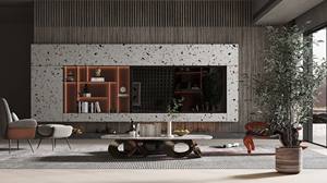 Hot Sale Cheap Home Living Room TV <b>Cabinet</b> Unit Foshan Wholesale Furniture High Gloss Tv Stand - Product Image 6