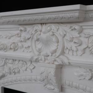 Chimenea de chimenea de mármol bonita natural exquisita tallada a mano de venta directa de fábrica - Product Image 2