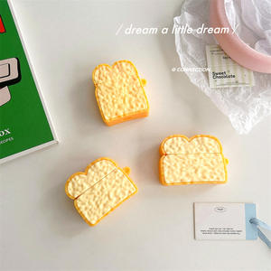<span class=keywords><strong>เคส</strong></span>หูฟังไร้สายกันกระแทกสำหรับ airpod <span class=keywords><strong>Pro</strong></span> airpod 4ซิลิโคนป้องกันการสูญหายดีไซน์ขนมปังปิ้ง - Product Image 4