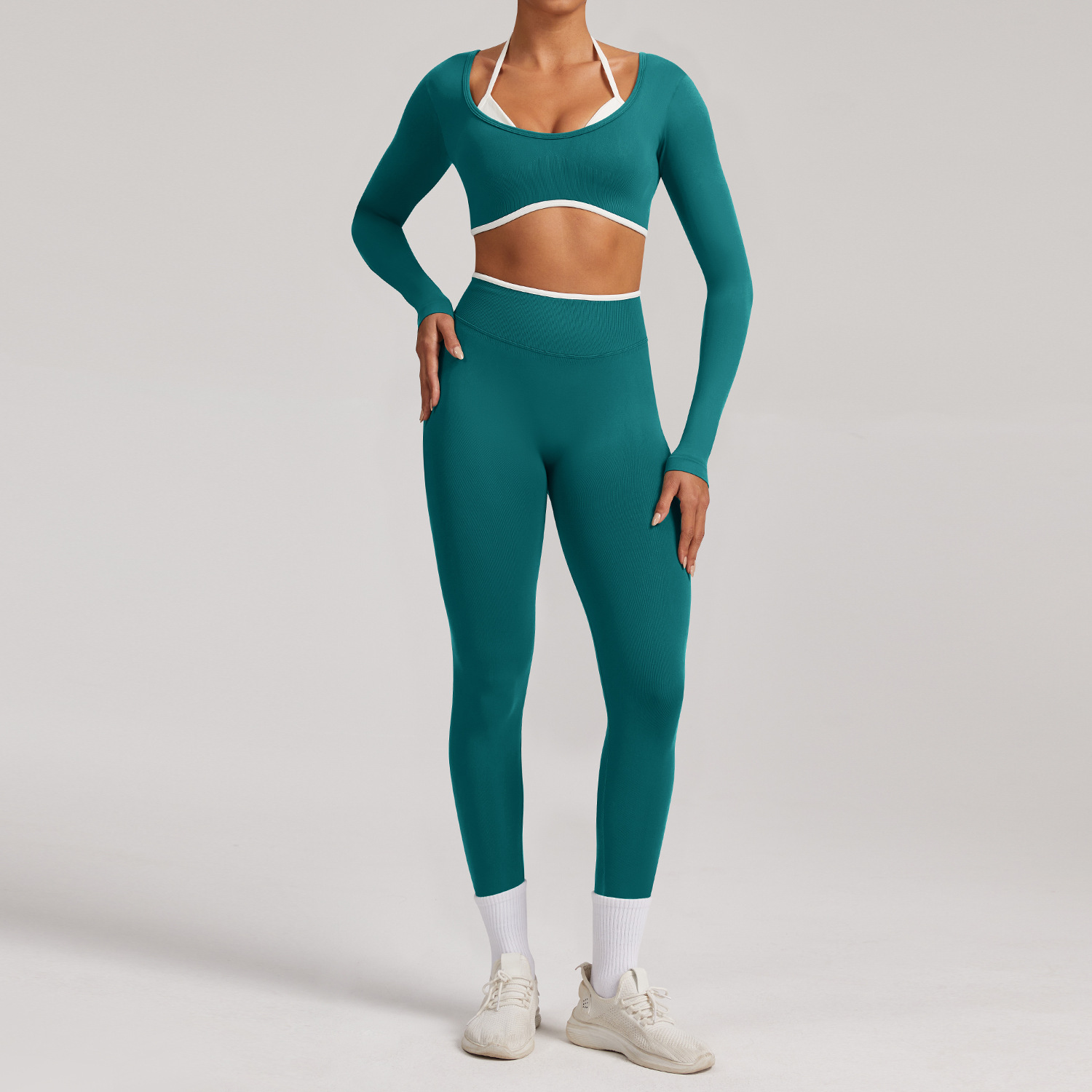 Teal (chemise à manches longues et pantalon)