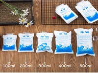Sac de Glace Réutilisable Injection d'Eau Glaçage Sac Glacière Douleur Compresse Froide Alimentaire Garder Gel Frais Sec Pack de Glace