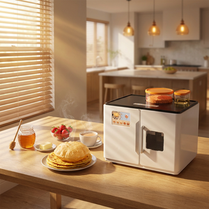 Machine à Roti Électrique Robotisée, Cuisinière à Chapati, Machine à Pain Plat Ata, Machine à Tortillas pour Usage Domestique (Phulka, Paratha, Puri) RM01001 - Product Image 1