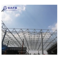 Bâtiment d'atelier en structure acier SAFS, kit de charpente métallique préfabriqué pour l'entreposage d'équipements agricoles