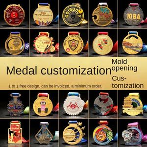 Medalla de Aleación Personalizada para Maratón, Eventos Deportivos, Juegos Escolares, Producción para Competiciones - Product Image 2