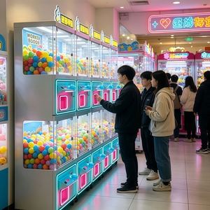Video Game Equipment Double Deck Gachapon Vending Machine Coin Operated Capsule <b>Toy</b> Twist <b>Egg</b> Gift Machine Commercial - Product Image 2