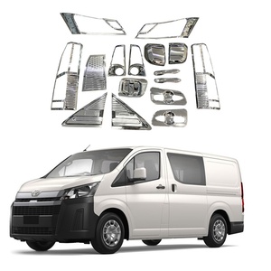 ชุดแต่งคุณภาพสูง ฝาครอบมือจับประตูรถยนต์ ฝาครอบไฟหน้า ชุดแต่งตัวถังรถยนต์ สำหรับรถยนต์โตโยต้า ไฮเอซ - Product Image 1
